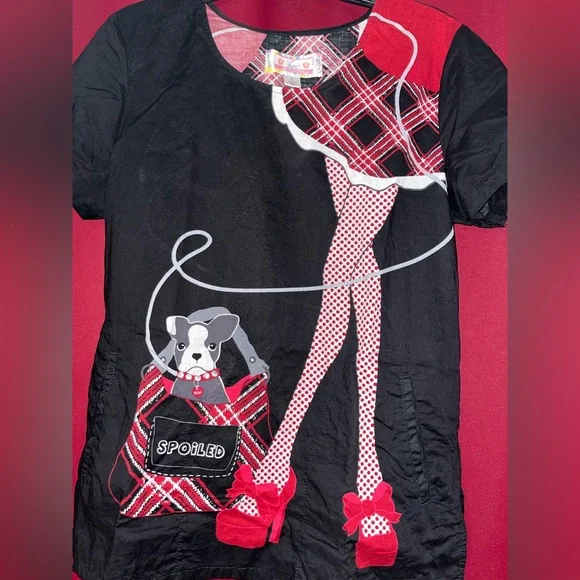 NWOT Koi scrub top size Large - Picture 2 of 11